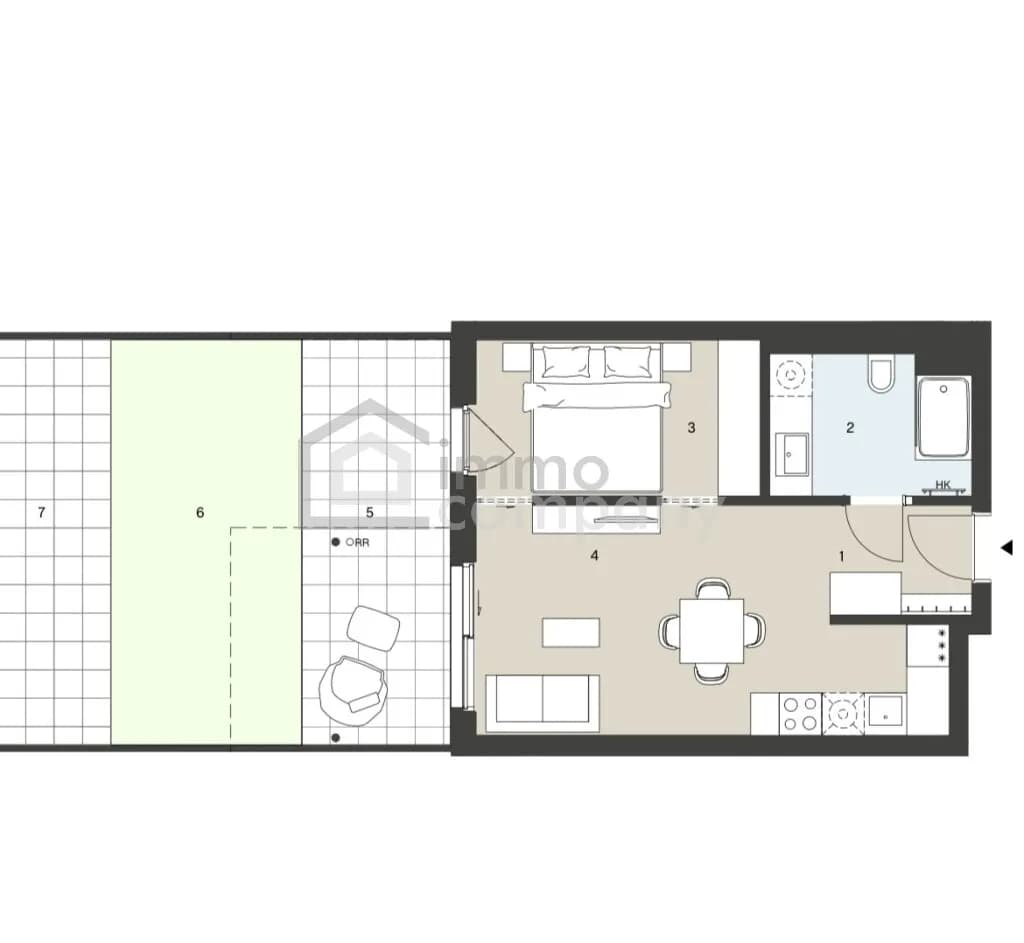 2-Zimmer-Wohnung kaufen in Wien – 37 m², € 300.000 – Bild 6 von 7