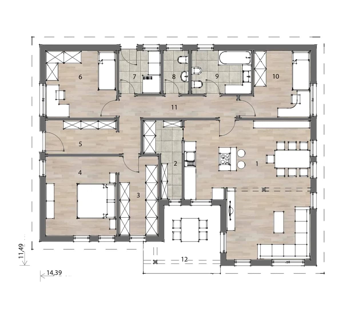 4-Zimmer-Haus kaufen in Leibnitz – 127 m², € 222.000 – Bild 3 von 7