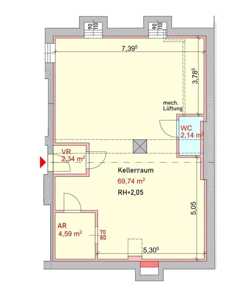 Immobilie kaufen in Wien – 79 m², € 95.000 – Bild 6 von 6
