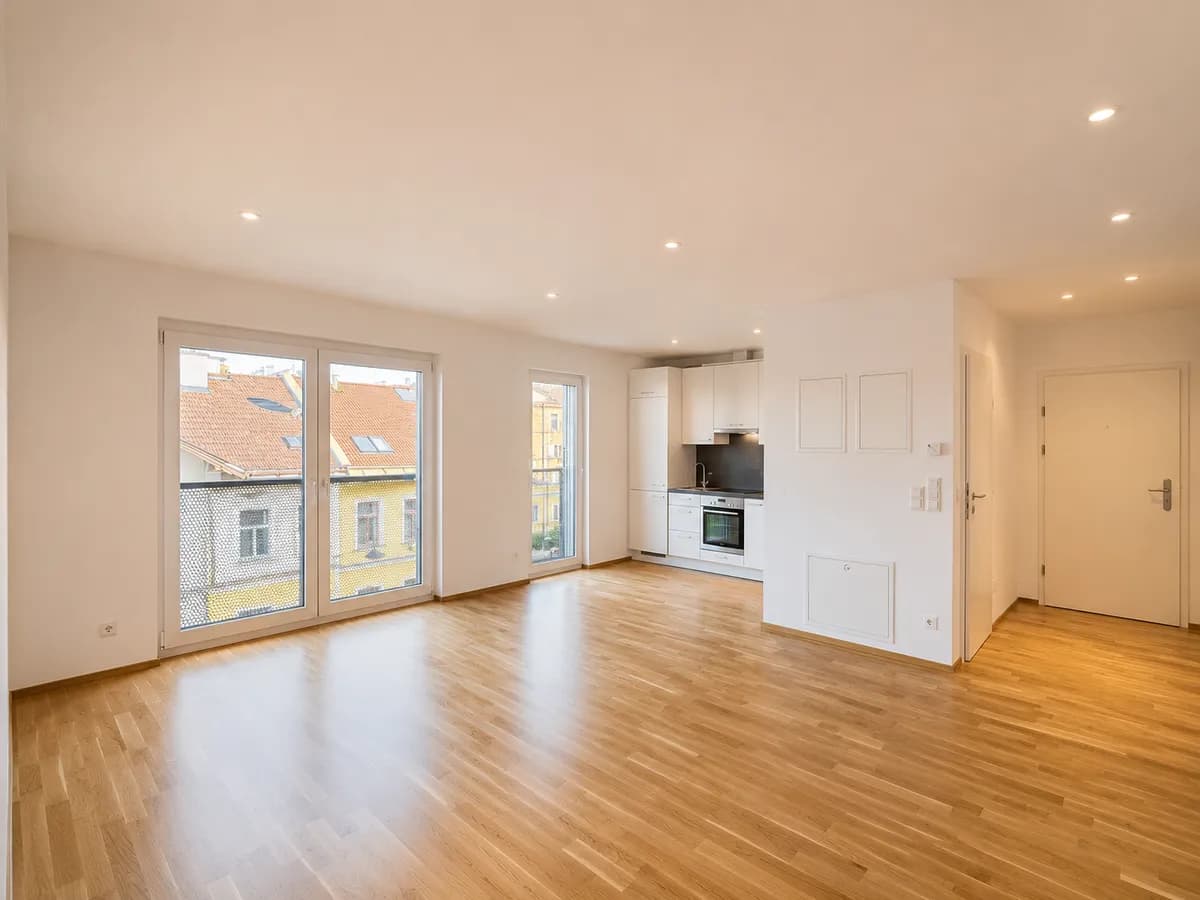 2-Zimmer-Wohnung mieten in Wien – 55 m², € 1.038