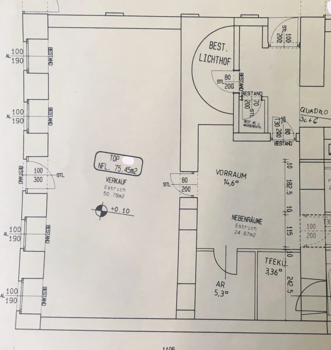 1-Zimmer-Gewerbeimmobilie mieten in Wien – 75 m², € 1.500 – Bild 4 von 5