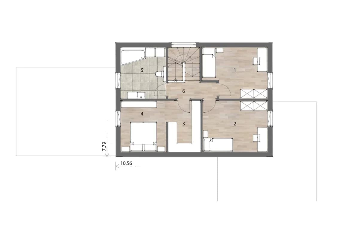 4-Zimmer-Haus kaufen in Südoststeiermark – 137 m², € 182.300 – Bild 4 von 9