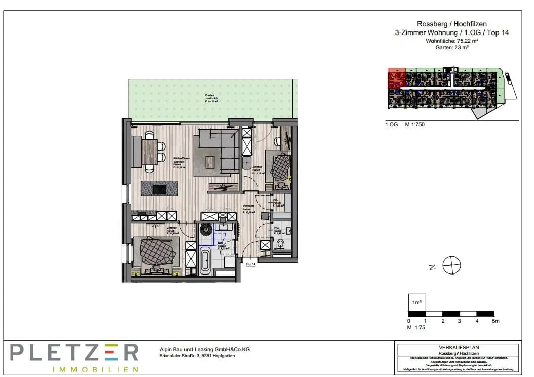 3-Zimmer-Wohnung kaufen in Kitzbühel – 75,38 m², € 513.000 – Bild 4 von 4
