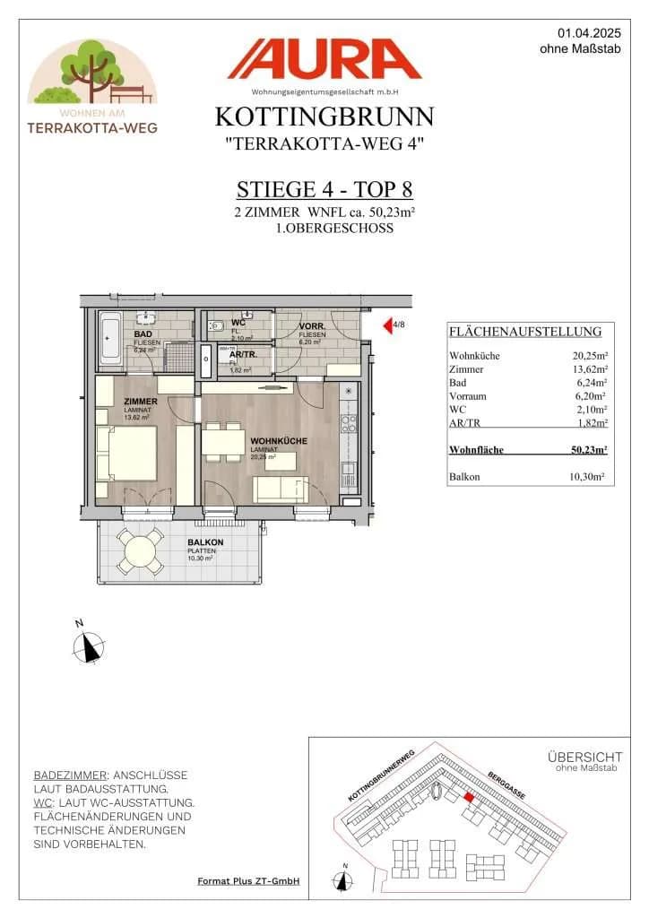2-Zimmer-Wohnung kaufen in Baden – 50,23 m², € 214.900 – Bild 10 von 14