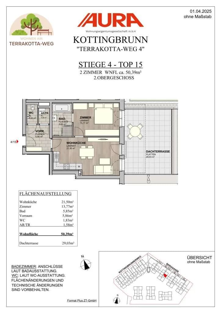 2-Zimmer-Wohnung kaufen in Baden – 50,23 m², € 214.900 – Bild 11 von 14