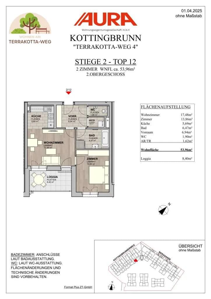 2-Zimmer-Wohnung kaufen in Baden – 50,23 m², € 214.900 – Bild 13 von 14