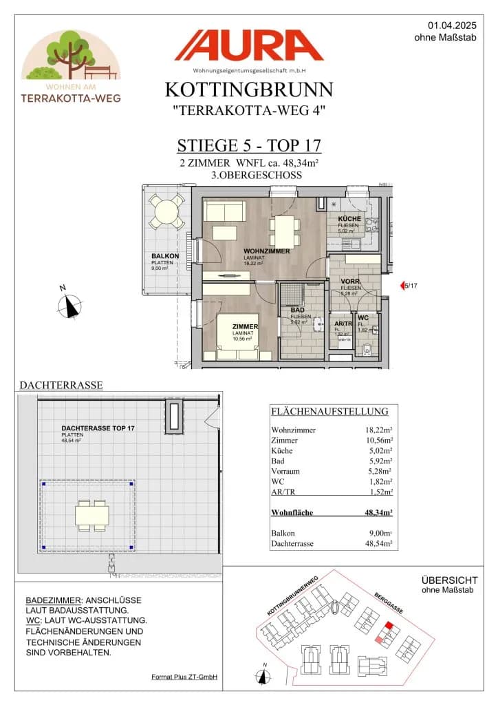 2-Zimmer-Wohnung kaufen in Baden – 46,79 m², € 219.900 – Bild 10 von 11