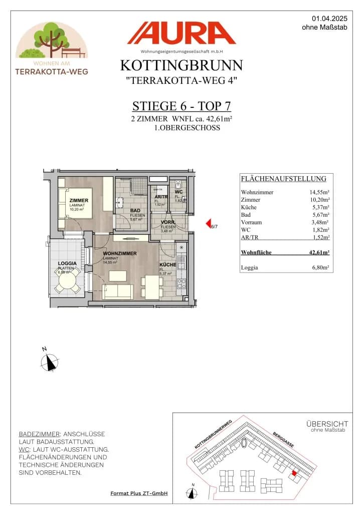 2-Zimmer-Wohnung kaufen in Baden – 42,51 m², € 189.900 – Bild 9 von 13