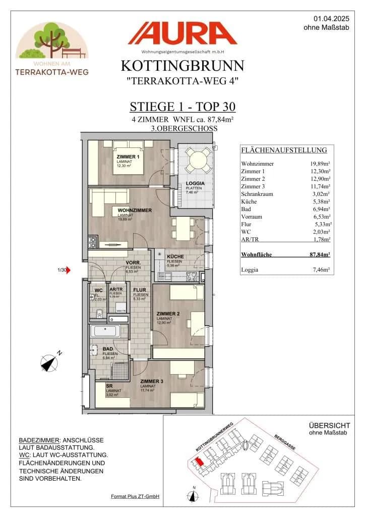 4-Zimmer-Wohnung kaufen in Baden – 87,84 m², € 405.900 – Bild 9 von 12