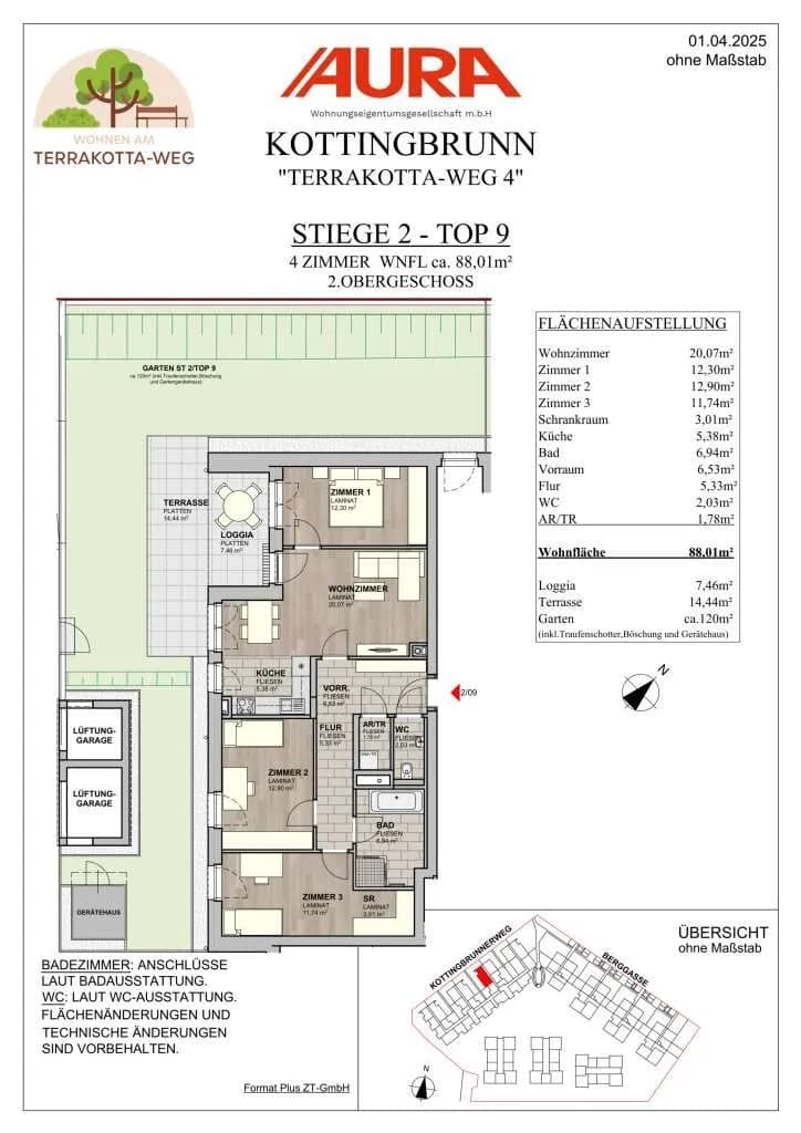 4-Zimmer-Wohnung kaufen in Baden – 87,84 m², € 405.900 – Bild 10 von 12