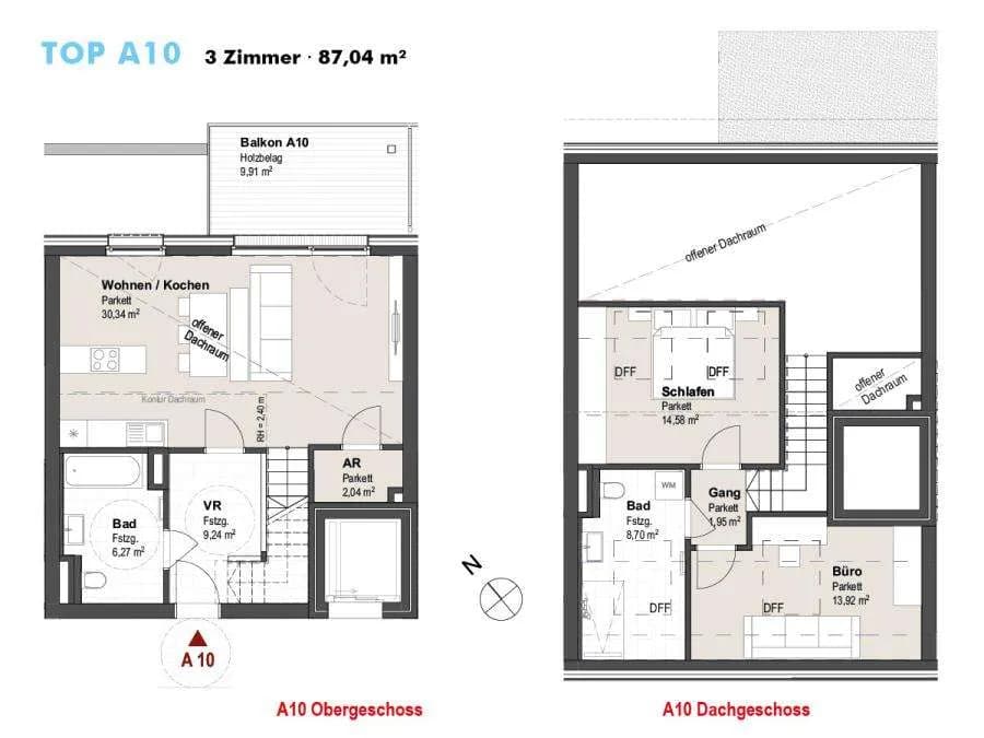 3-Zimmer-Wohnung kaufen in Hallein – 87,04 m², € 461.312 – Bild 3 von 9