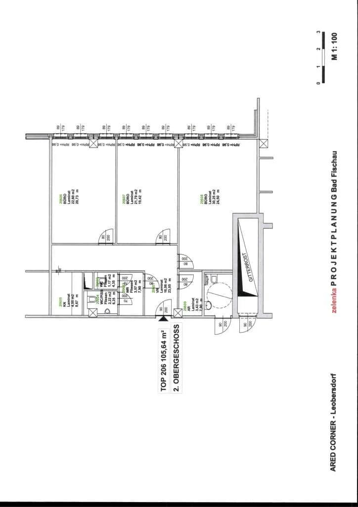 3-Zimmer-Gewerbeimmobilie mieten in Baden – 106 m², € 1.252 – Bild 7 von 7