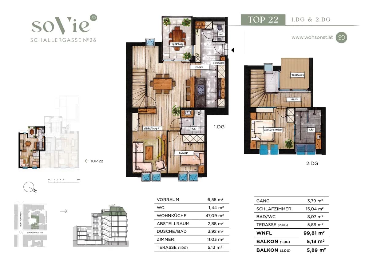 4-Zimmer-Wohnung kaufen in Wien – 99,81 m², € 897.400 – Bild 3 von 19