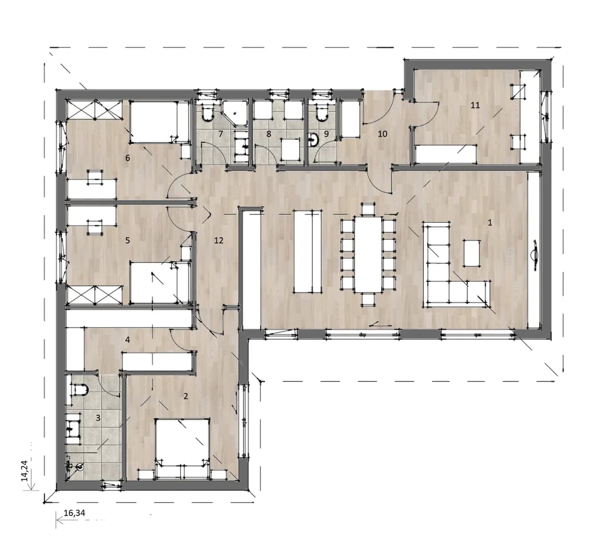 4-Zimmer-Haus kaufen in Leibnitz – 147 m², € 241.100 – Bild 3 von 7