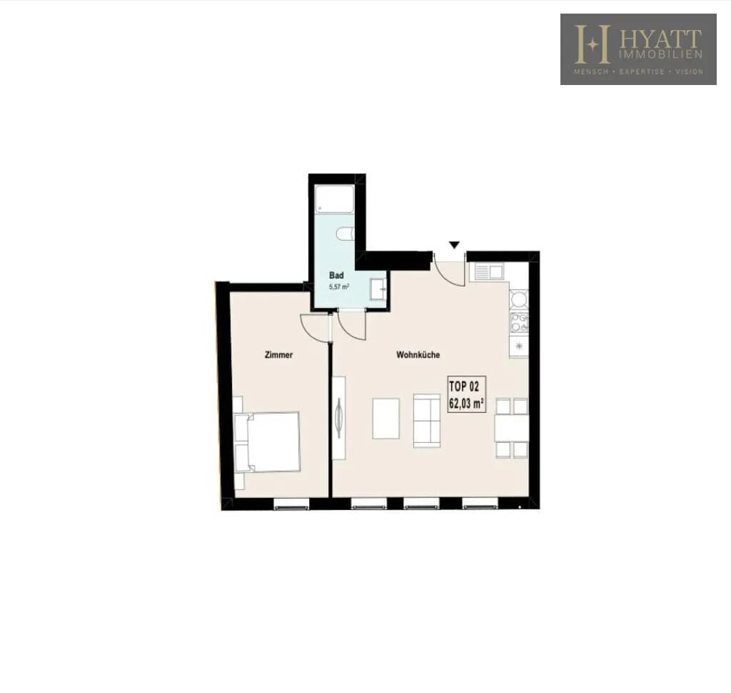 2-Zimmer-Wohnung kaufen in Wien – 62,03 m², € 247.500 – Bild 9 von 9