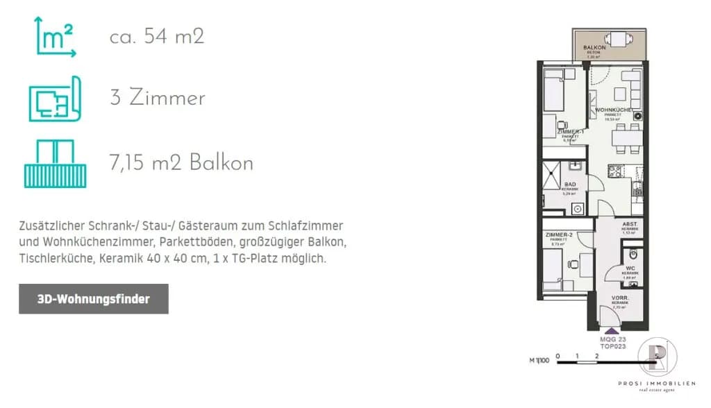 1-Zimmer-Wohnung mieten in Graz – 50 m², € 800 – Bild 12 von 14