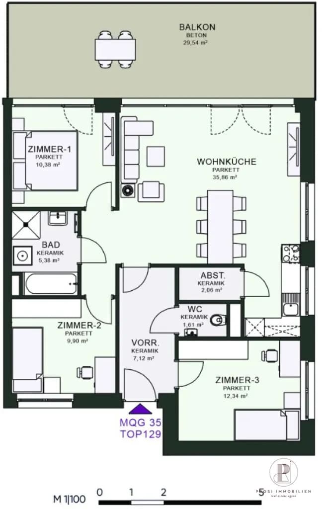 1-Zimmer-Wohnung mieten in Graz – 50 m², € 800 – Bild 14 von 14