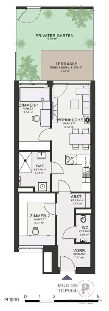 2-Zimmer-Wohnung mieten in Graz – 54,44 m², € 802 – Bild 5 von 5