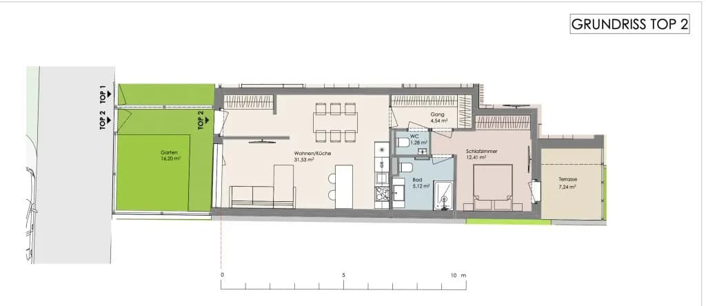 2-Zimmer-Wohnung kaufen in Mödling – 54,88 m², € 334.000 – Bild 5 von 5
