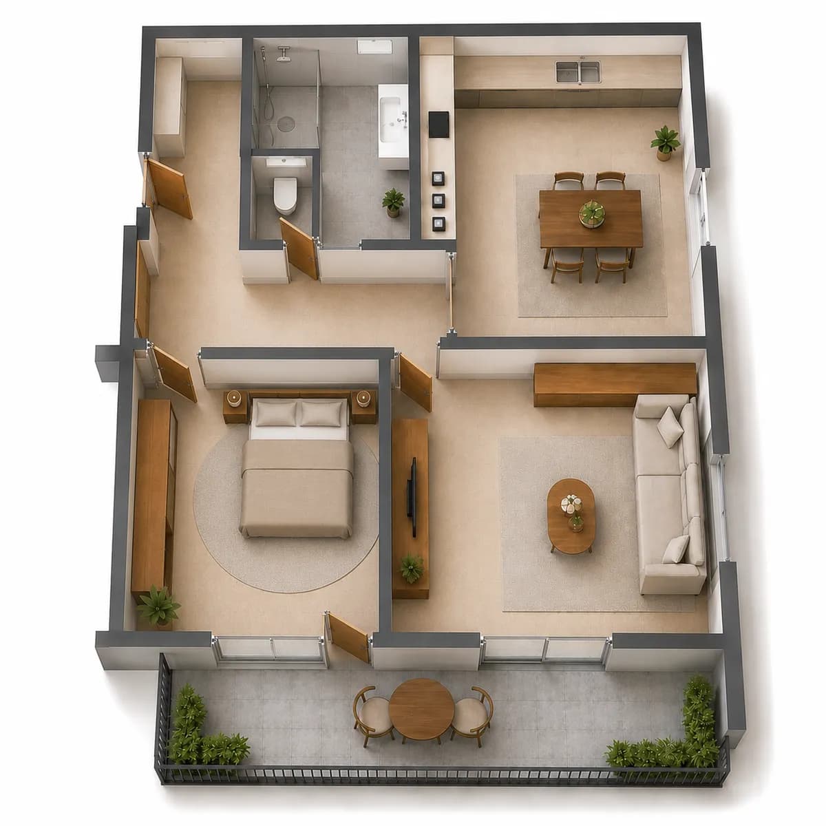 3-Zimmer-Wohnung mieten in Sankt Veit an der Glan – 65 m², € 720 – Bild 3 von 8