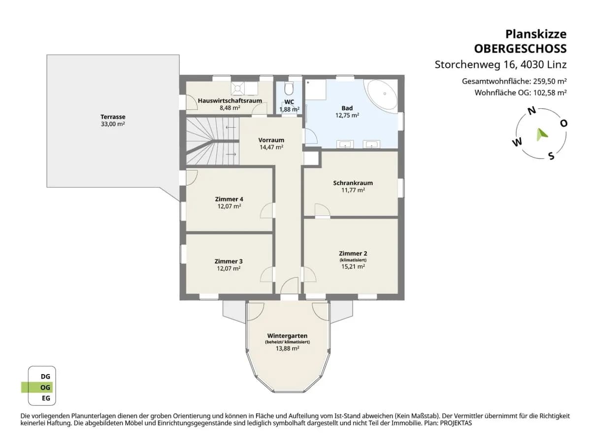 12-Zimmer-Haus kaufen in Linz – 260 m², € 849.000 – Bild 27 von 28