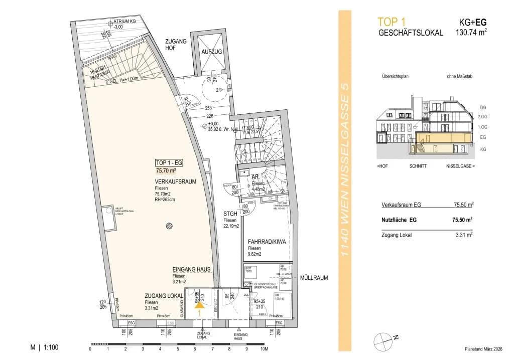 Gewerbeimmobilie mieten in Wien – 131 m², € 4.033 – Bild 20 von 21
