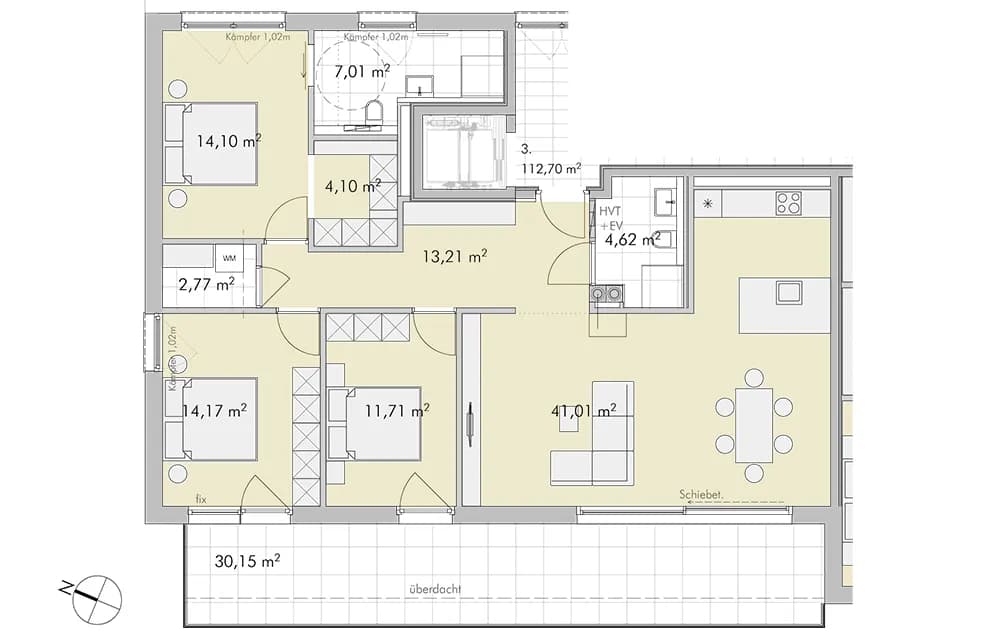 4-Zimmer-Wohnung kaufen in Kufstein – 112,63 m², € 1.100.000 – Bild 7 von 7