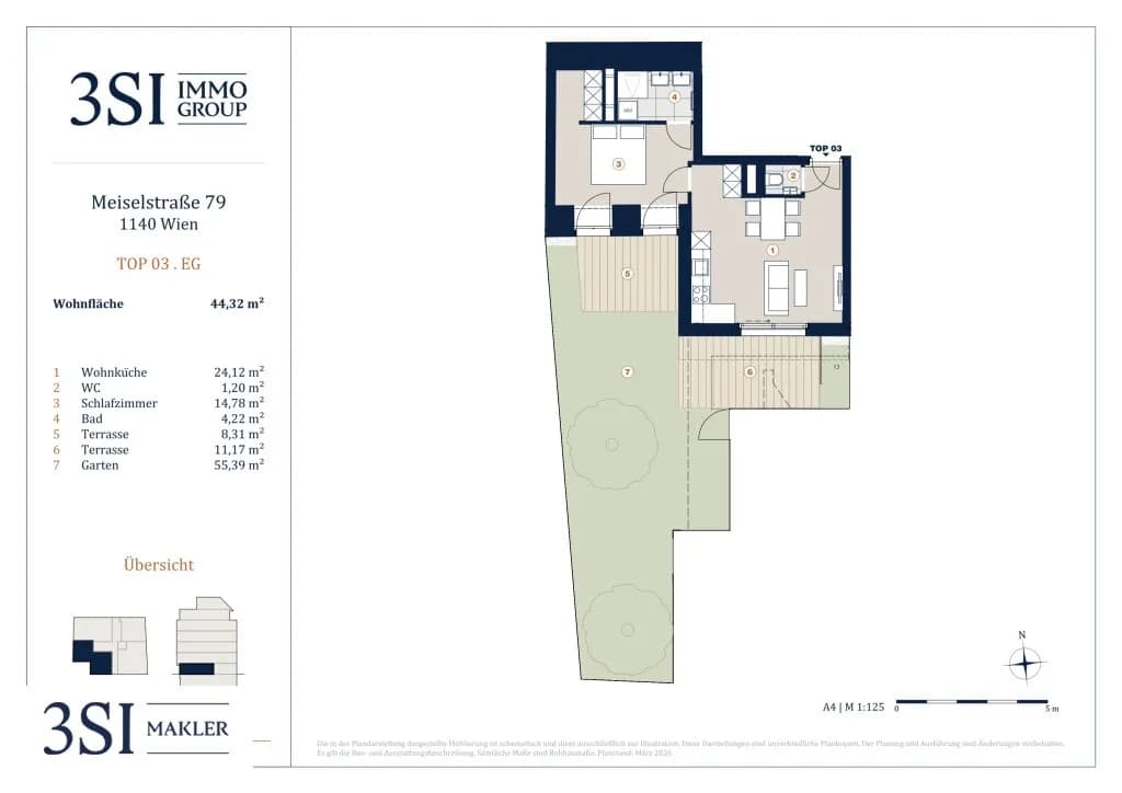 2-Zimmer-Wohnung kaufen in Wien – 44,32 m², € 369.000 – Bild 9 von 9