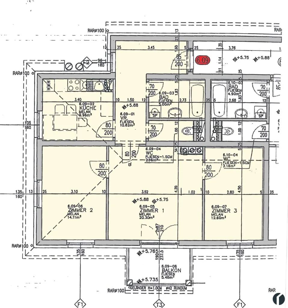 3-Zimmer-Wohnung kaufen in Tulln – 74,74 m², € 290.000 – Bild 23 von 24
