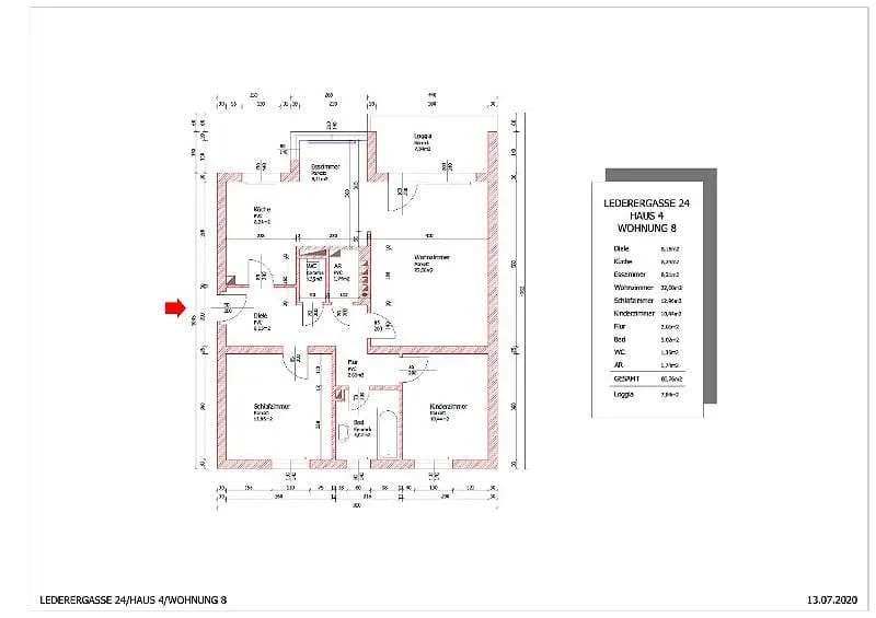 4-Zimmer-Wohnung mieten in Urfahr-Umgebung – 81 m², € 980
