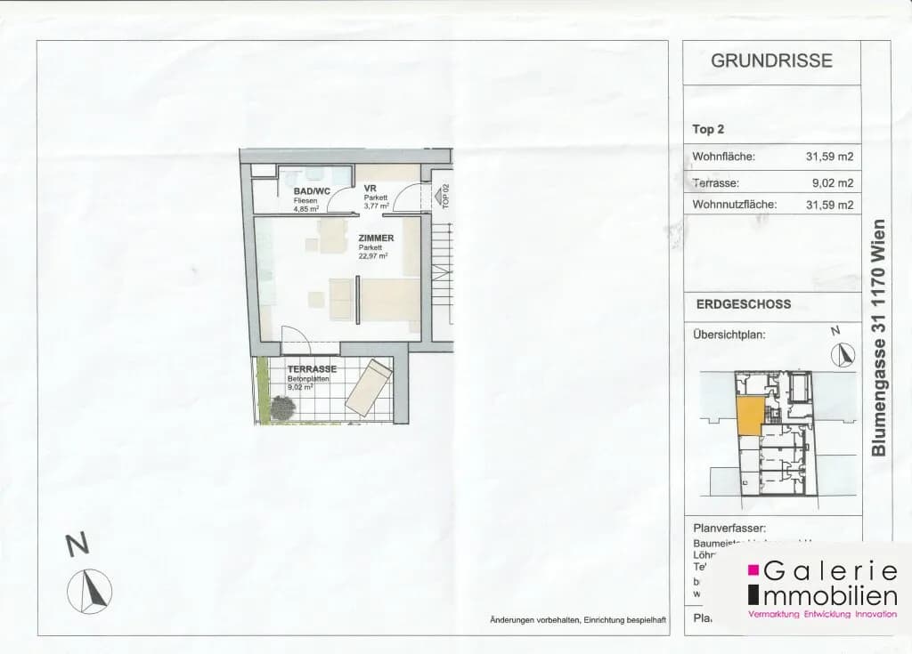1-Zimmer-Wohnung kaufen in Wien – 31,59 m², € 271.436 – Bild 4 von 4