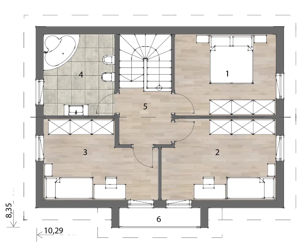 5-Zimmer-Haus kaufen in Deutschlandsberg – 129 m², € 190.000 – Bild 4 von 9