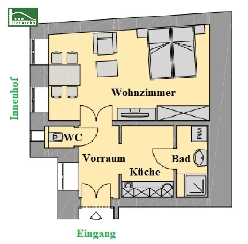 1-Zimmer-Wohnung kaufen in Wien – 36 m², € 150.000 – Bild 10 von 10