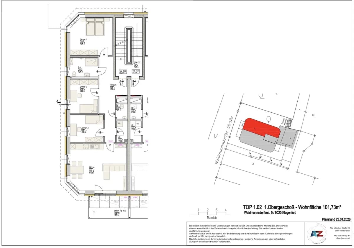 4-Zimmer-Wohnung mieten in Klagenfurt – 101,73 m², € 1.862 – Bild 9 von 9