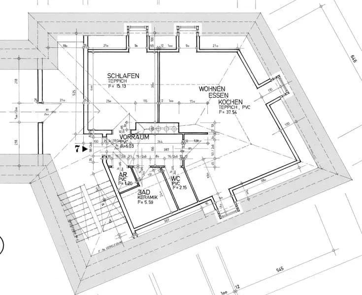 2-Zimmer-Wohnung mieten in Leoben – 59,87 m², € 545 – Bild 2 von 2