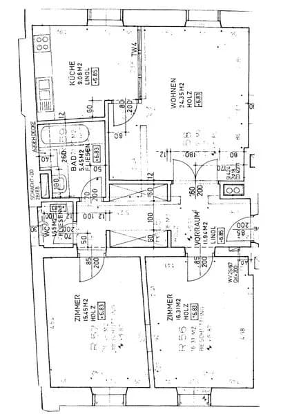 3-Zimmer-Wohnung mieten in Leoben – 84,12 m², € 505 – Bild 2 von 2