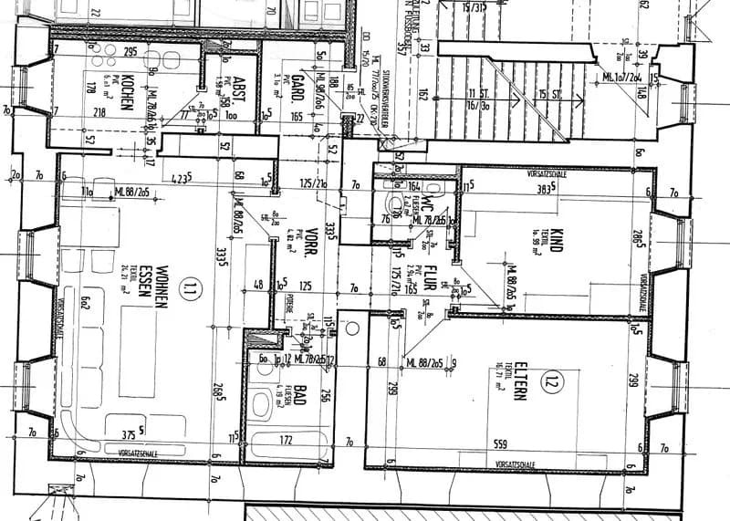 3-Zimmer-Wohnung mieten in Leoben – 76,62 m², € 599 – Bild 3 von 3