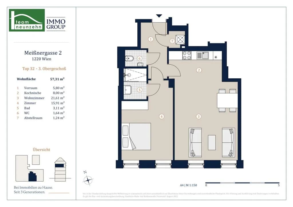 2-Zimmer-Wohnung kaufen in Wien – 57,31 m², € 349.000 – Bild 22 von 22