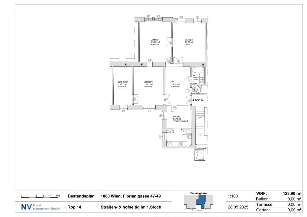 3-Zimmer-Wohnung mieten in Wien – 123,9 m², € 2.506 – Bild 13 von 13