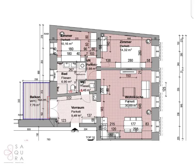 3-Zimmer-Wohnung kaufen in Wien – 75,19 m², € 849.000 – Bild 22 von 22