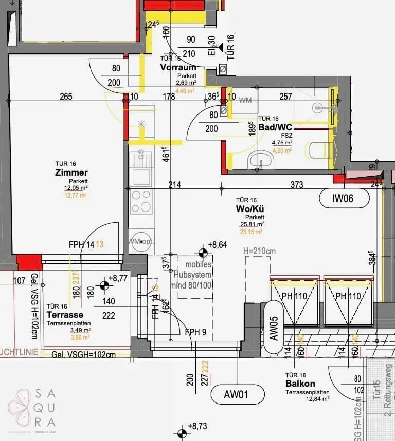 2-Zimmer-Wohnung kaufen in Wien – 45,3 m², € 249.000 – Bild 11 von 12