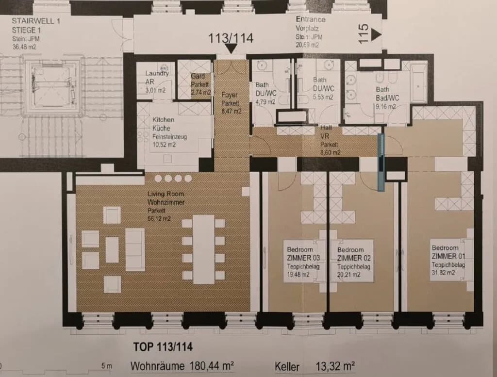4-Zimmer-Wohnung kaufen in Wien – 180,44 m², € 4.300.000 – Bild 44 von 45