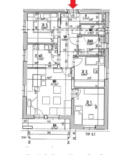 4-Zimmer-Wohnung mieten in Hartberg-Fürstenfeld – 80,8 m², € 954 – Bild 2 von 13