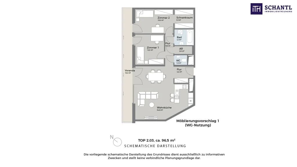 3-Zimmer-Wohnung mieten in Wien – 81,3 m², € 1.490 – Bild 16 von 17