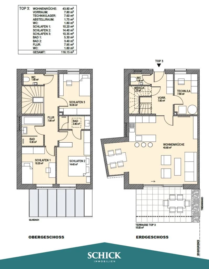 4-Zimmer-Haus mieten in Villach – 117 m², € 2.380 – Bild 30 von 32