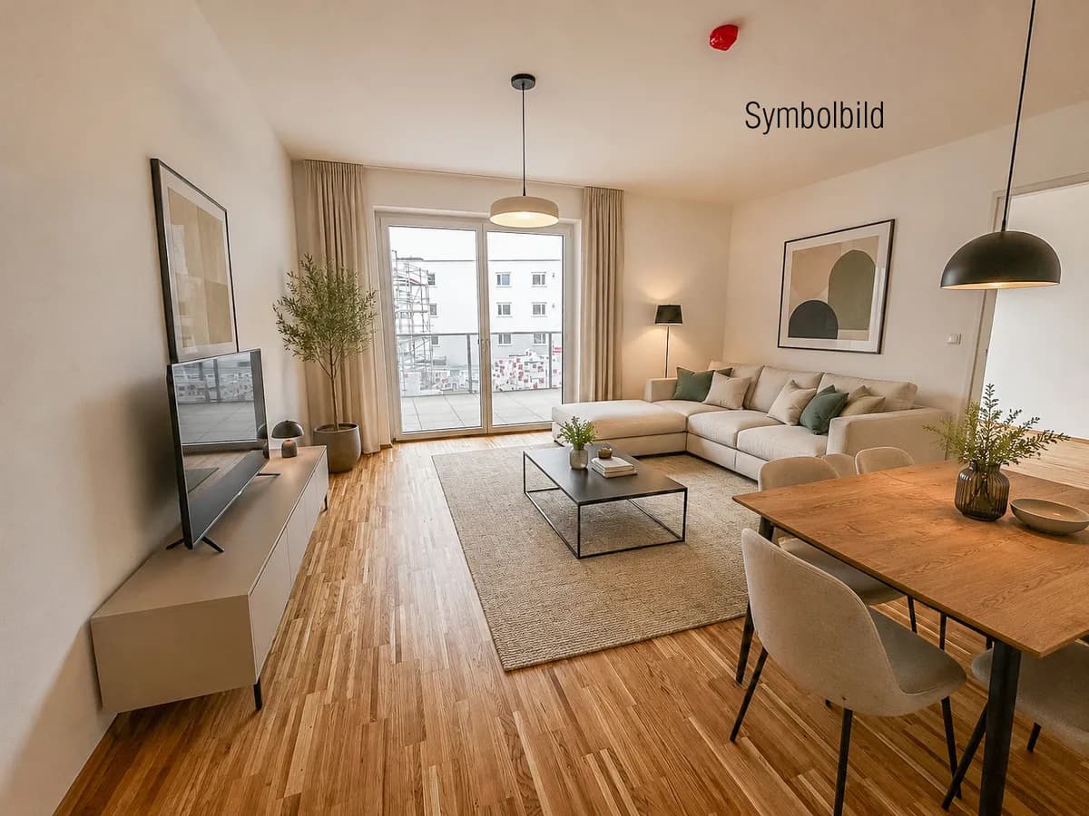 2-Zimmer-Wohnung mieten in Urfahr-Umgebung – 52,72 m², € 1.134