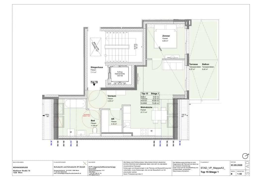 2-Zimmer-Wohnung kaufen in Wien – 54 m², € 379.000 – Bild 6 von 6
