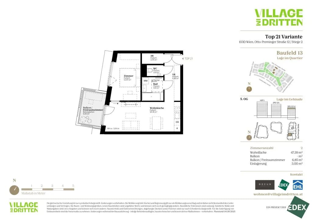 2-Zimmer-Wohnung kaufen in Wien – 47,32 m², € 356.000 – Bild 36 von 36