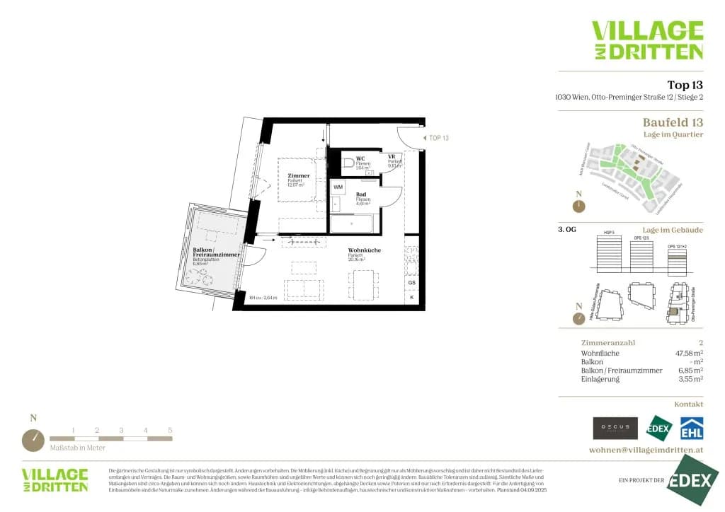 2-Zimmer-Wohnung kaufen in Wien – 47,32 m², € 344.000 – Bild 37 von 37
