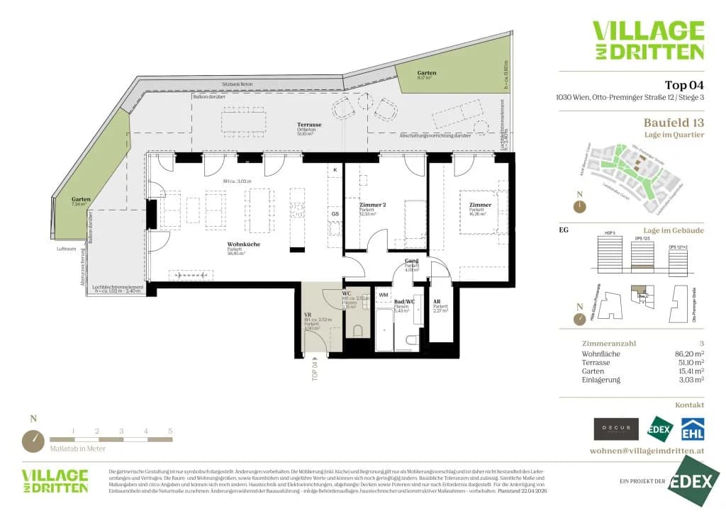 3-Zimmer-Wohnung kaufen in Wien – 86,2 m², € 677.000 – Bild 36 von 36